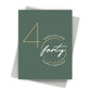 Fabulous 40 – Milestone Birthday Card - Mellow Monkey