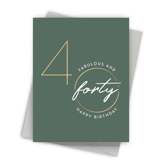 Fabulous 40 – Milestone Birthday Card - Mellow Monkey