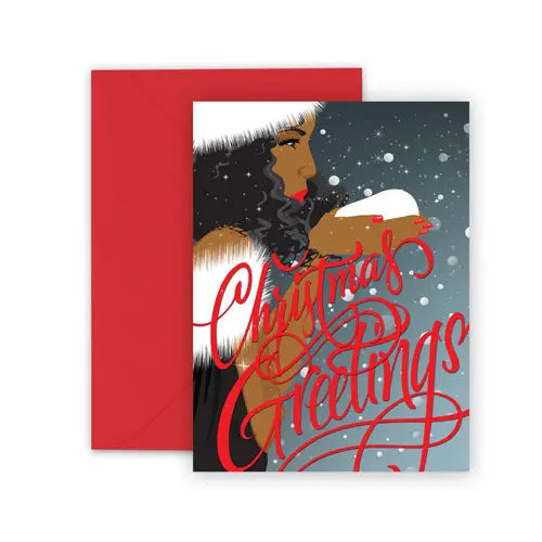 Christmas Greetings - Holiday Card - Mellow Monkey