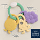 Itzy Trio™ Multi-textured Silicone Teether - Charcuterie