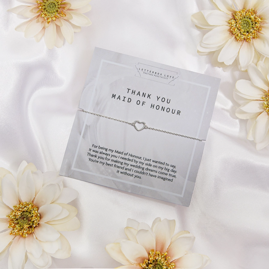 Thank You Maid of Honor Wish Bracelet - Mellow Monkey