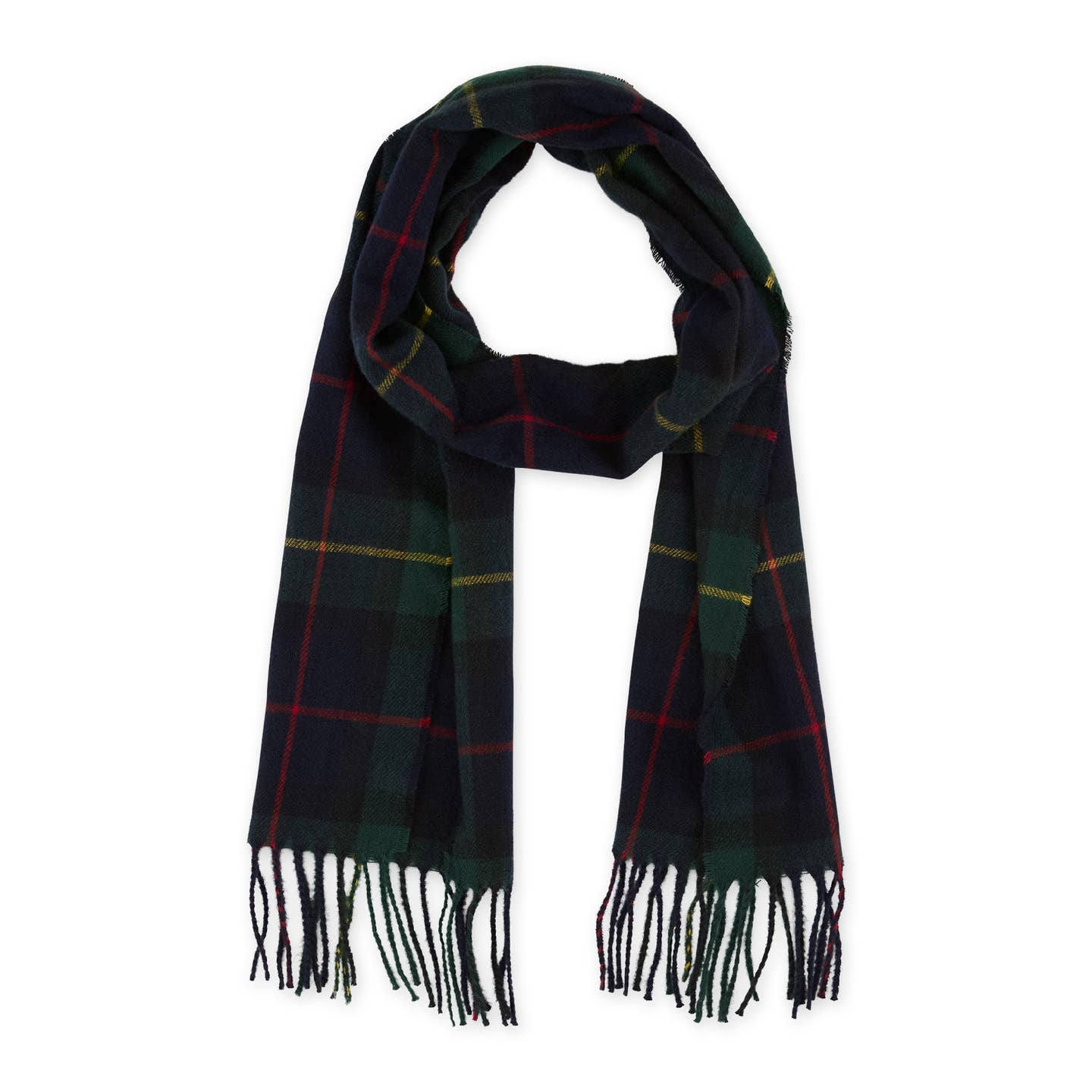 Green Winter Plaid Scarf - Mellow Monkey
