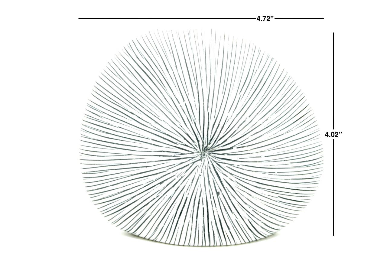 Mini Diva Round - Handcrafted Porcelain Bud Vase - White with Black Stripes - 4.7 x 2.4 x 4 in - Mellow Monkey