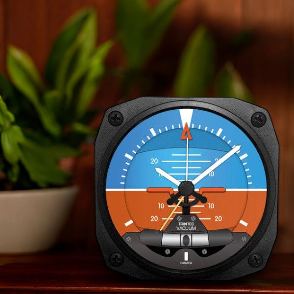 Modern Artificial Horizon Desk Model Alarm Clock - 3-1/2-in - Mellow Monkey