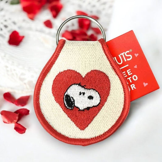 Peanuts® - Valentine Snoopy Heart Patch Keychain