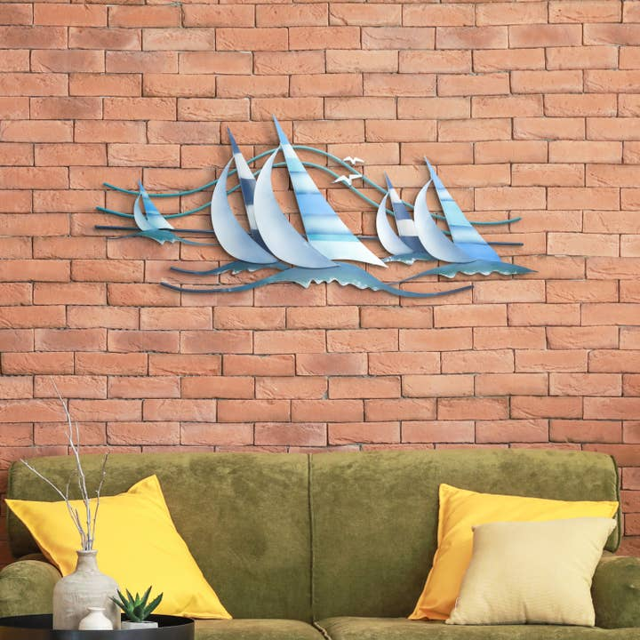 Ride the Wind Sailboats Wall Decor - Mellow Monkey