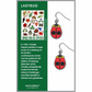 Ladybug - Charley Harper Inspired Earrings - Mellow Monkey