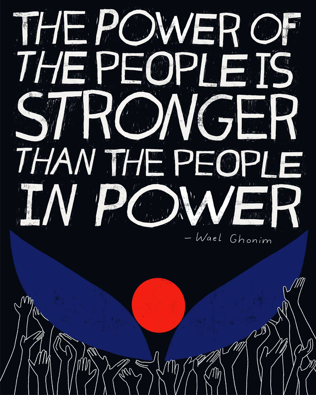 People Power - Framed Art Print - 8-in x 10-in - Mellow Monkey