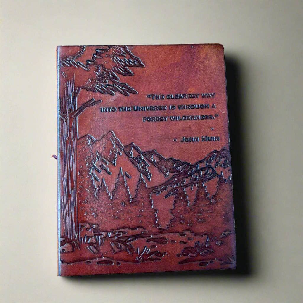 The Clearest Way into the Universe - Leather Journal - Mellow Monkey