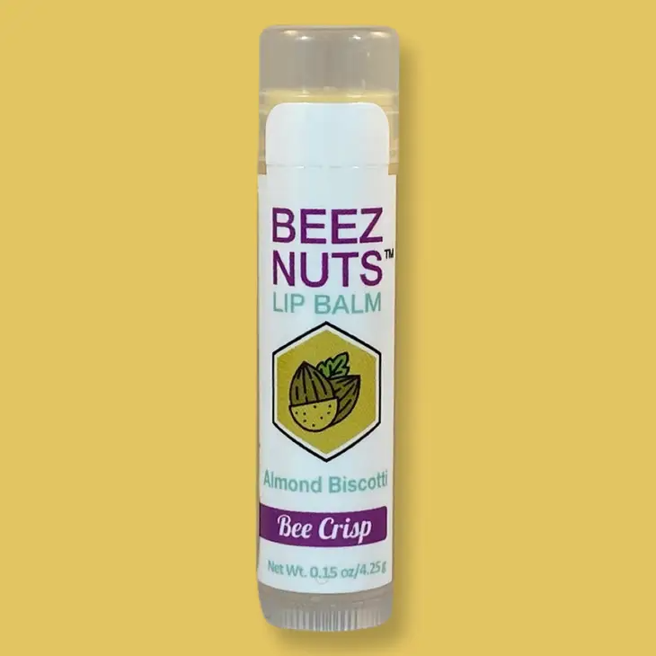Almond Biscotti - Beez Nuts Beeswax and Tree Nut Oil Lip Balm - Mellow Monkey