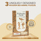 3D Laser Cut Wooden Puzzle Bundle Pack: Sea Animals - Mellow Monkey