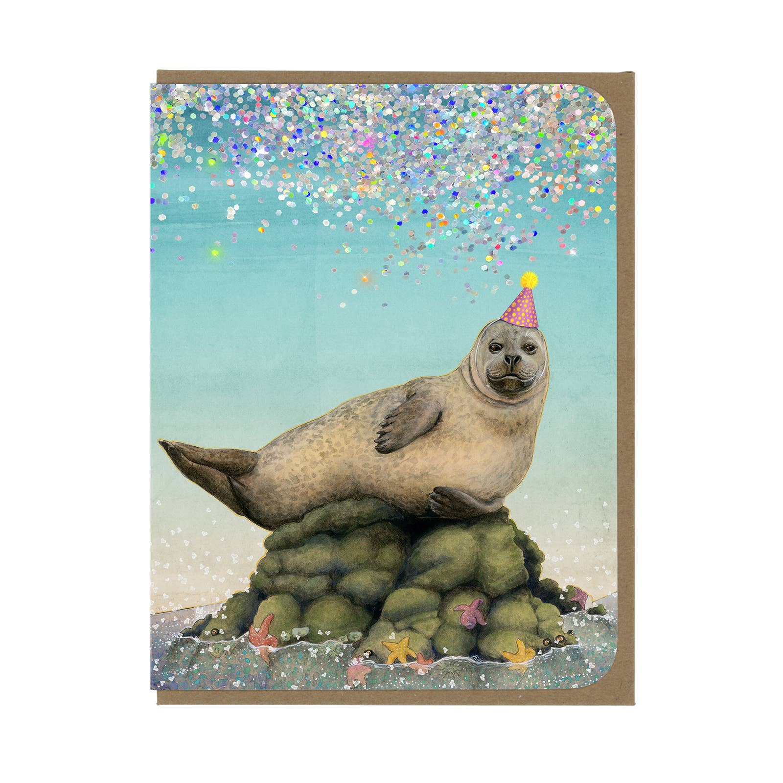 Happy Harbor Seal - Birthday Greeting Card - Mellow Monkey