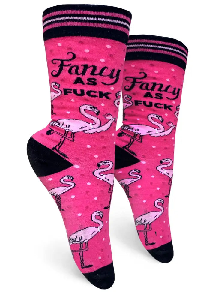Fancy As Fuck - Women's Crew Socks - Mellow Monkey