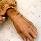 I Wanna Hold Your Hand - 24K Gold Plated Cuff - Mellow Monkey