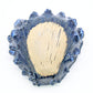 Giant Clam Ceramic Vase with Blue Effect - 9.5 x 8.9 x 4.6-in - Mellow Monkey