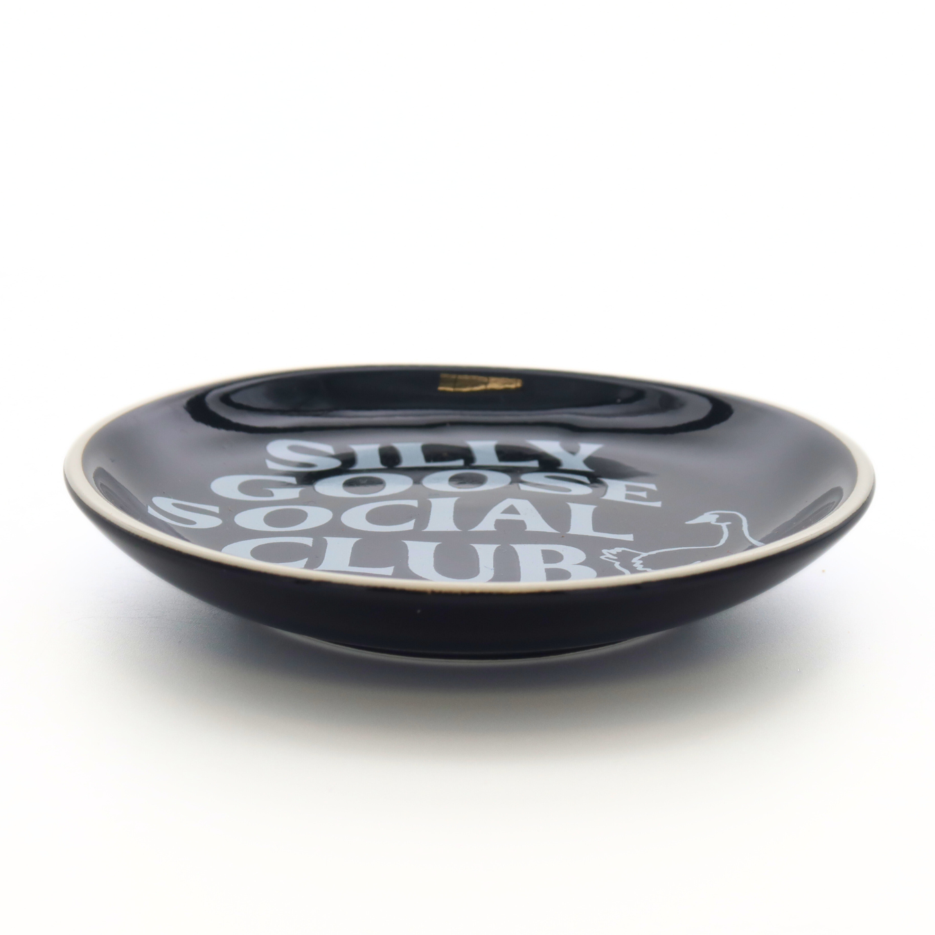 Silly Goose Social Club - Round Trinket Tray  - 4-in - Mellow Monkey
