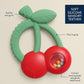 Cherries Bitzy Shake™ - Silicone Teether with Rattle - Mellow Monkey