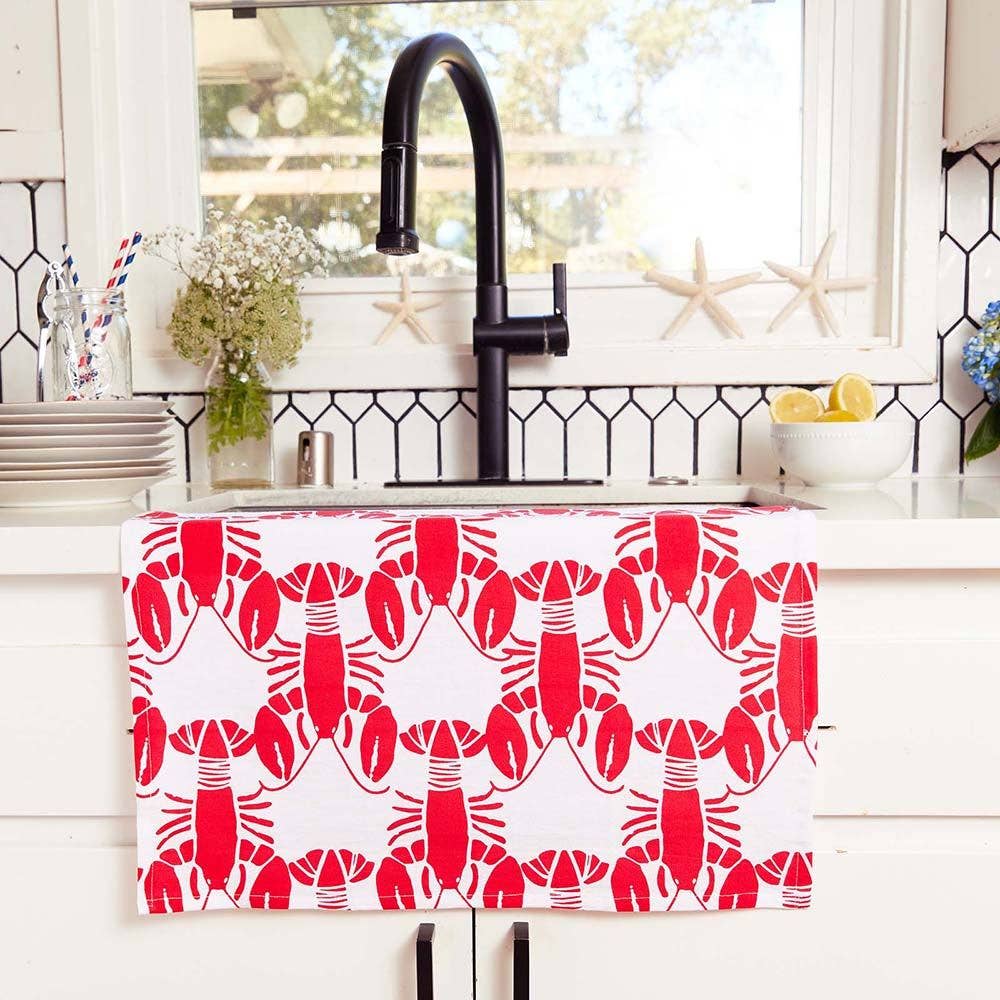 Lobster Waves - Kitchen Towels - Set of 3 - Mellow Monkey