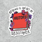 Reading Is An Act Of Resistance - Vinyl Sticker - 3-in - Mellow Monkey
