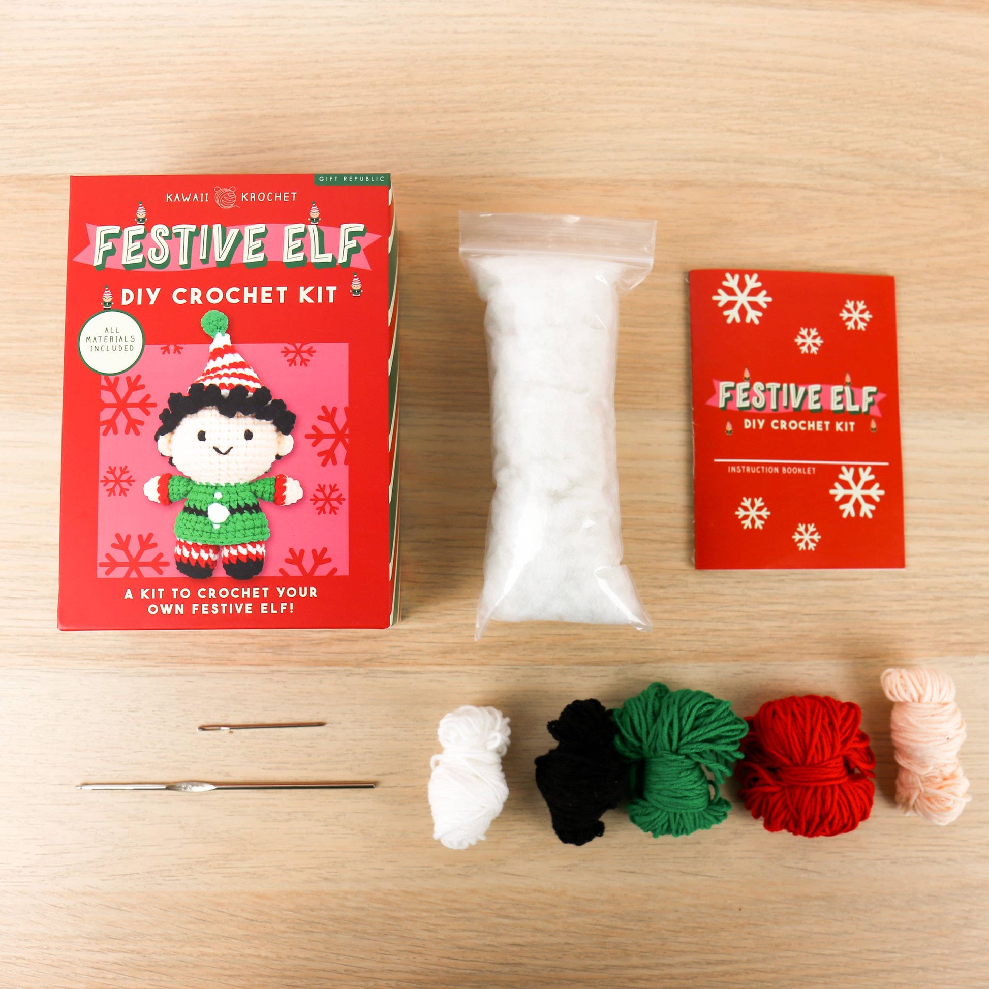 Festive Elf - DIY Crochet Kit - Mellow Monkey