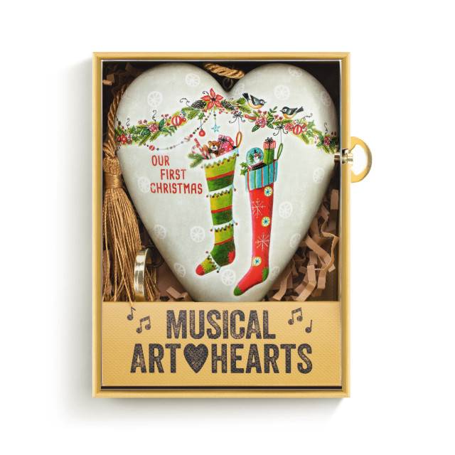 Our First Christmas - Musical Art Heart - Mellow Monkey