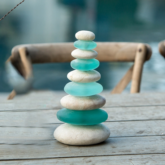 Serenity Rock and Glass Cairn - Nonuple - Mellow Monkey