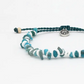 Deep Ocean Dunes Stone Beaded Anklet - Surf Jewelry - Mellow Monkey