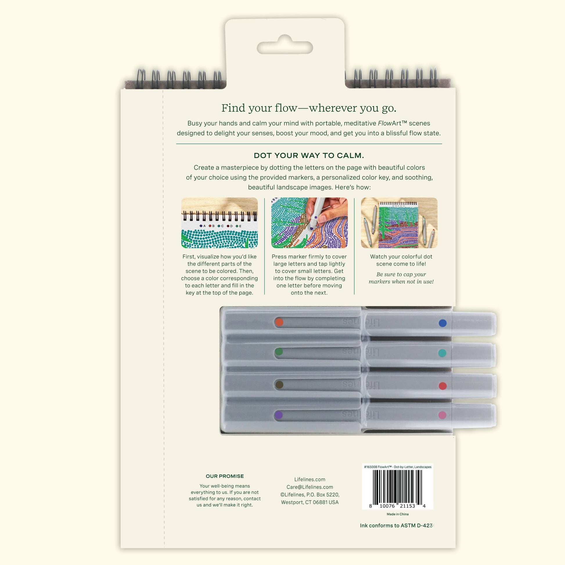 FlowArt - Dot By Letter - Landscapes - Mellow Monkey