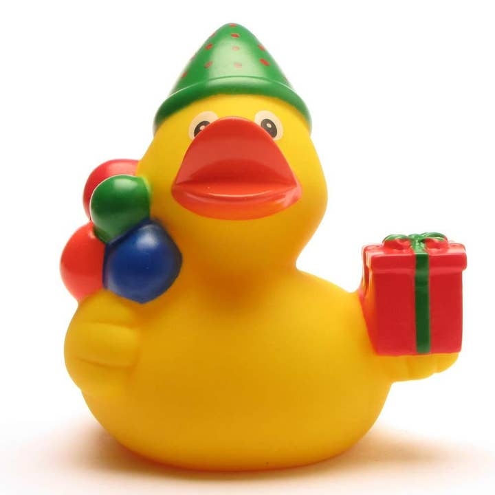 Green Hat Happy Birthday - Rubber Duck - Mellow Monkey