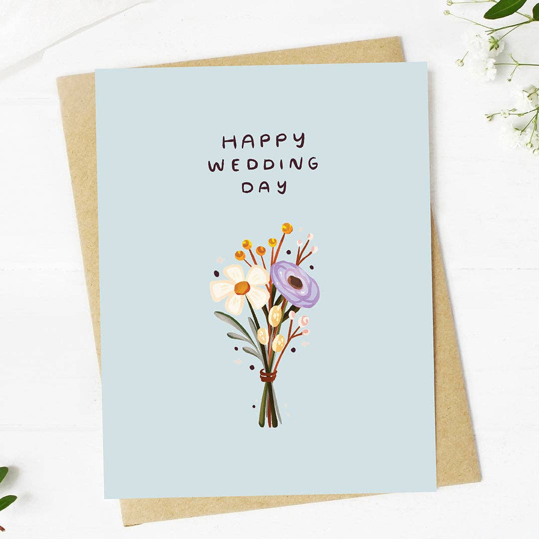 Happy Wedding Day - Greeting Card - Mellow Monkey