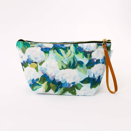 Hydrangea Toiletry Bag - Kim Hovell Art