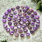 Amethyst Crystal Mini Heart - 1/2-in - Mellow Monkey