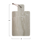 Marble Cheese/Cutting Board with Leather Tie and Handle - 16-in - Mellow Monkey