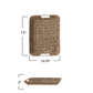 Decorative Hand-Woven Seagrass & Metal Tray with Handles - Mellow Monkey