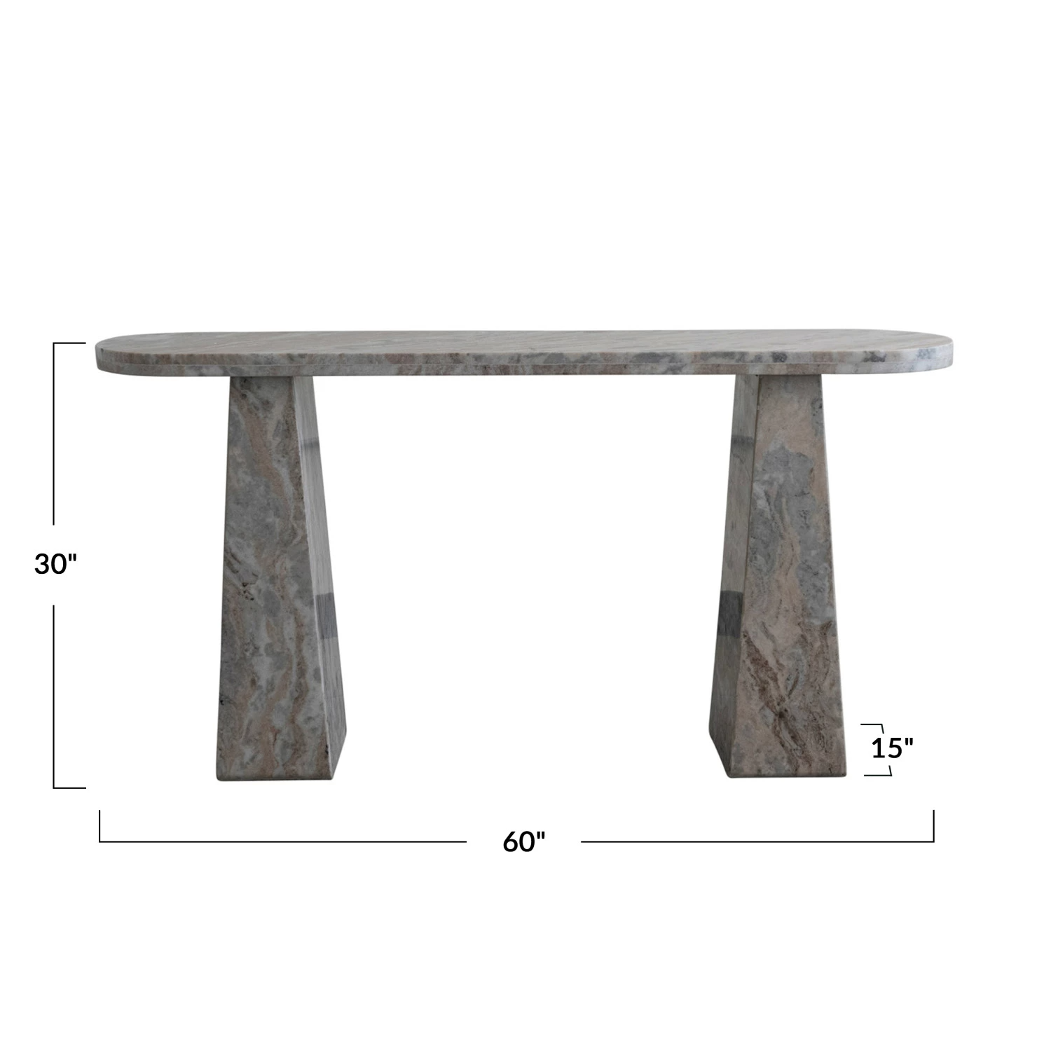 Marble Console Table - Mellow Monkey