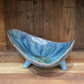 Stoneware Footed Organic Shaped Bowl - Mellow Monkey