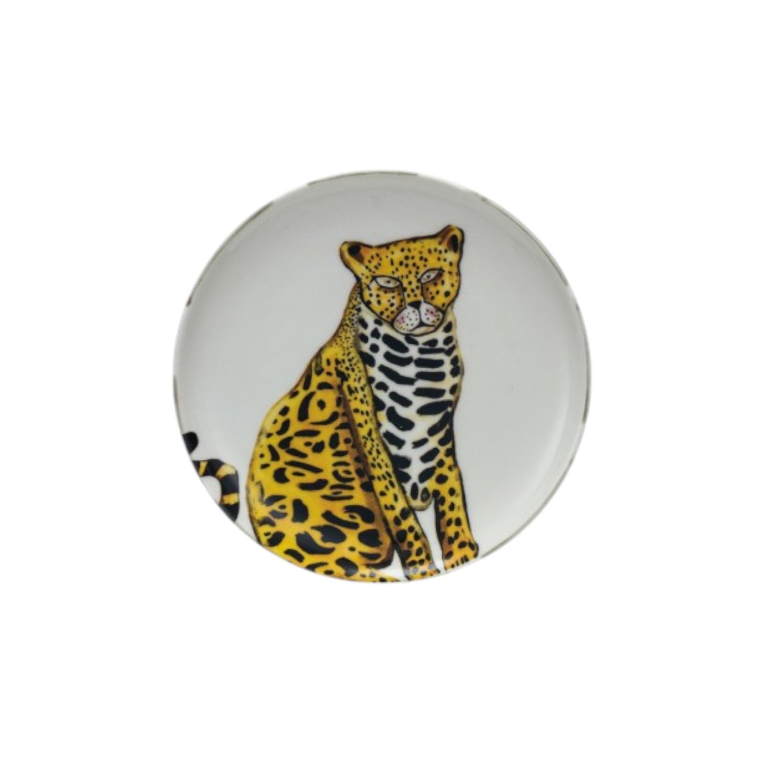 Stoneware Plate with Animal or Bird - Mellow Monkey