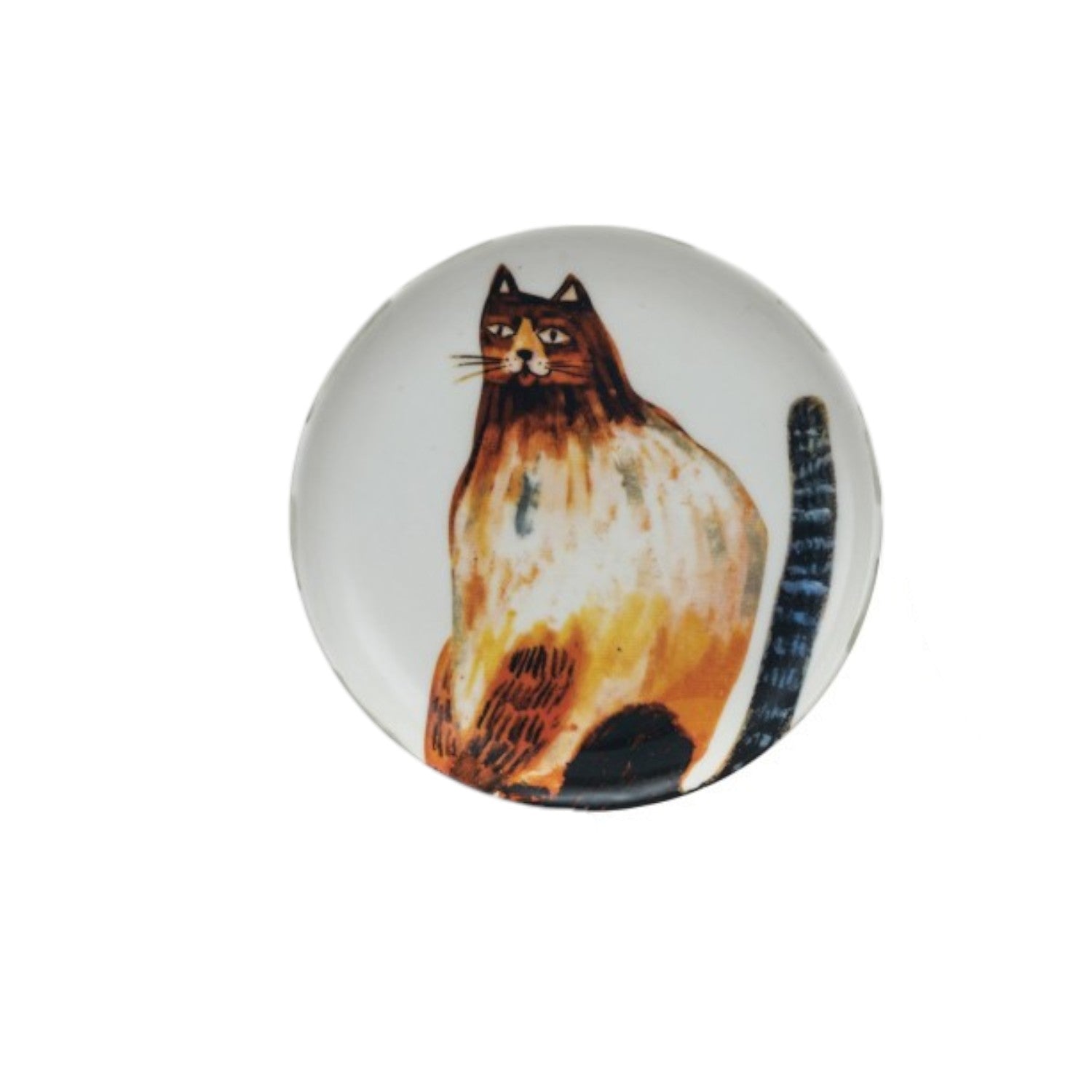 Stoneware Plate with Animal or Bird - Mellow Monkey