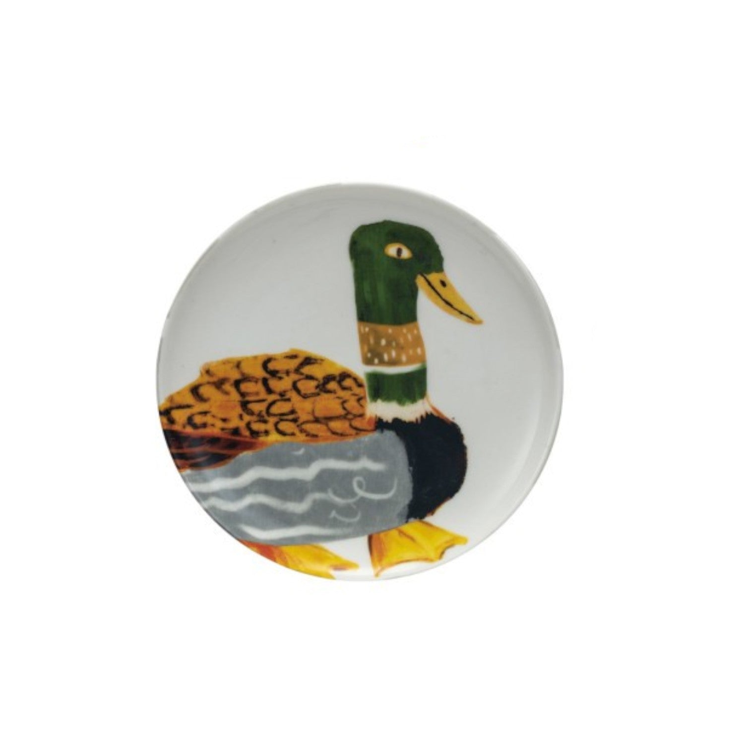 Stoneware Plate with Animal or Bird - Mellow Monkey