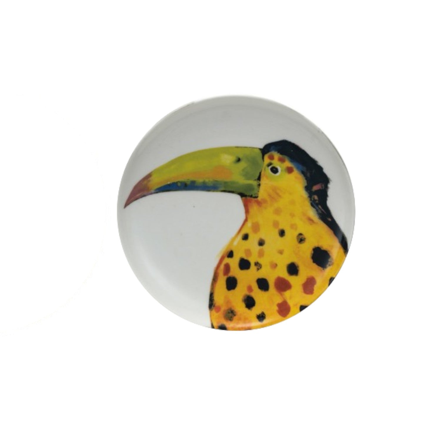 Stoneware Plate with Animal or Bird - Mellow Monkey
