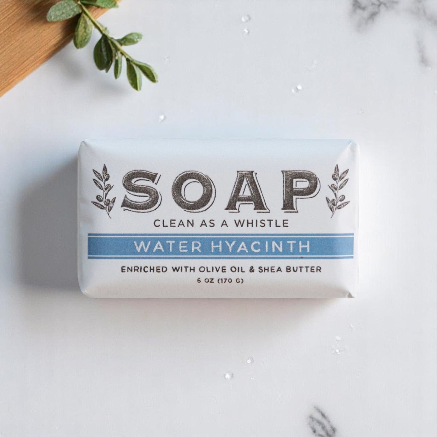 Water Hyacinth Scented Olive Oil & Shea Butter Milled Bar Soap - Mellow Monkey