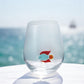 Angelfish - Stemless Wine Glass with Hand-Blown Figure Inside - 18-oz - Mellow Monkey