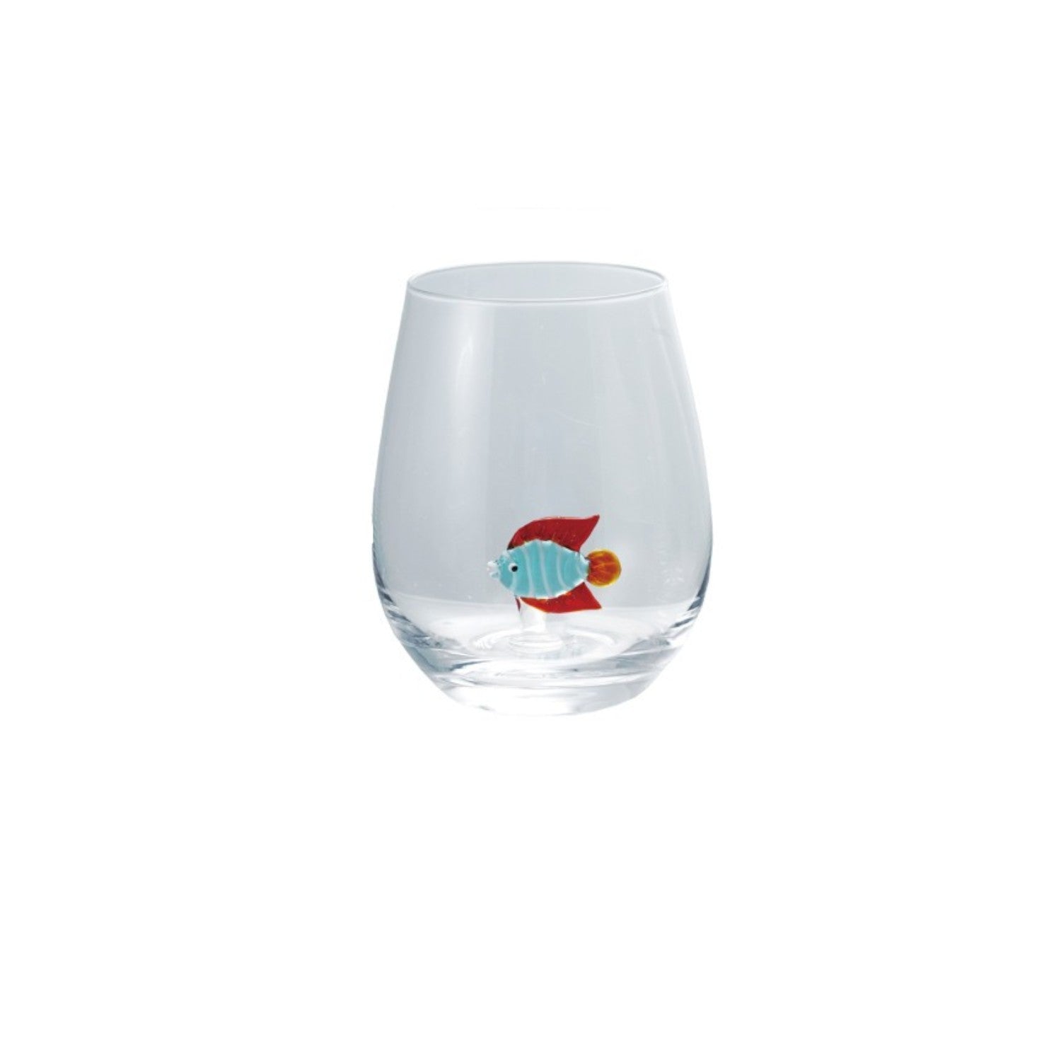 18 oz. Stemless Wine Glass with Hand-Blown Figure Inside, 8 Styles - Mellow Monkey