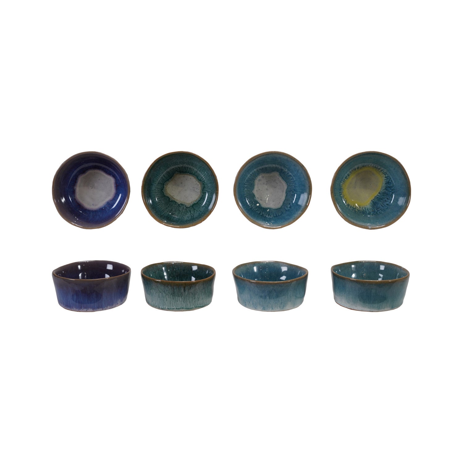 Stoneware Dish, Reactive Glaze, 4 Colors (Each One Will Vary)
