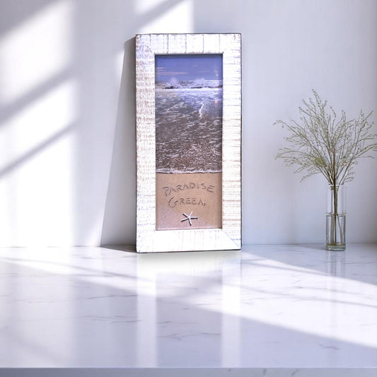 Paradise Green - Framed Waves - 10-1/2-in - Mellow Monkey