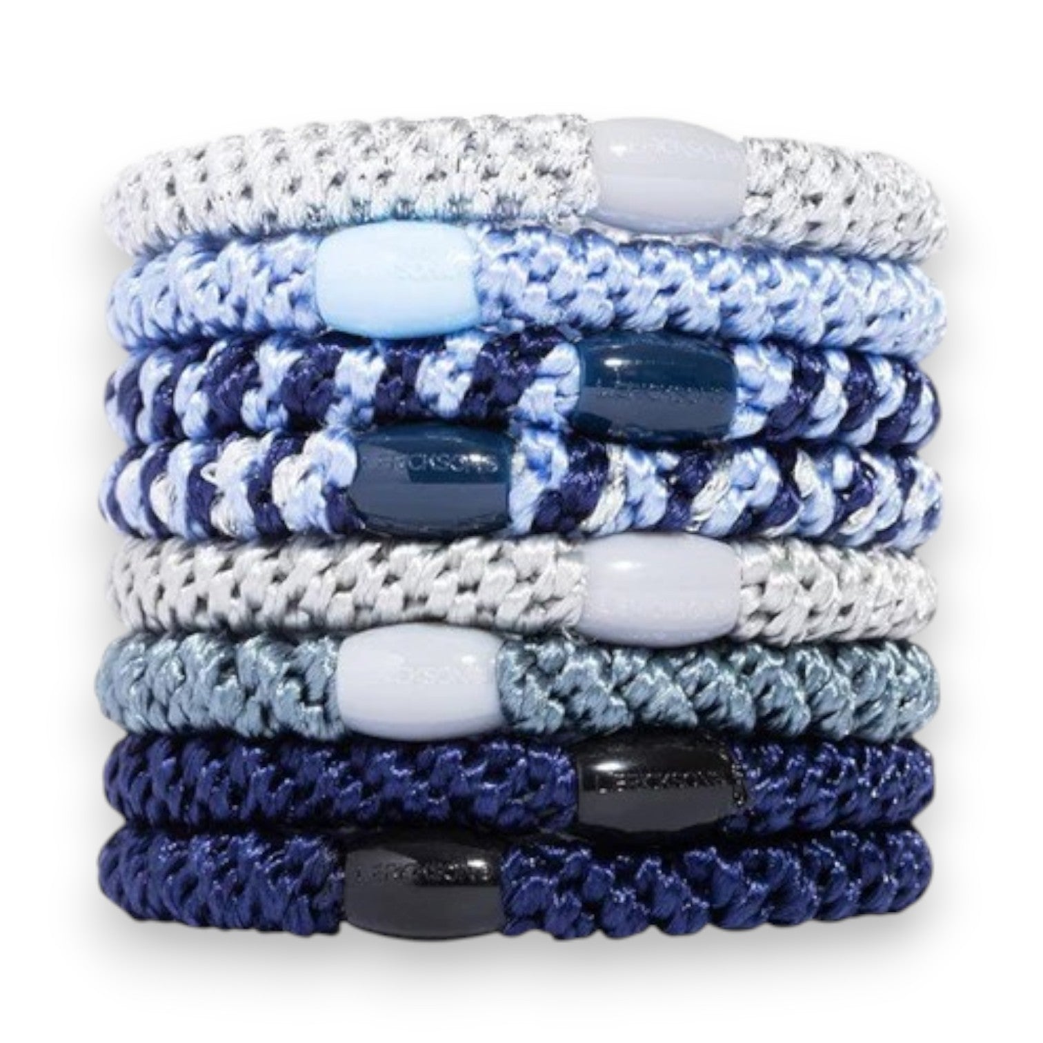Denim - Grab & Go Ponytail Holders - L. Erikson - Set of Eight - Mellow Monkey