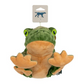 Plush Animated Frog Plush Dog Toy with Squeaker - 9-in - Mellow Monkey