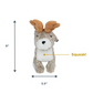 Jackalope Dog Toy With Squeaker - -in - Mellow Monkey