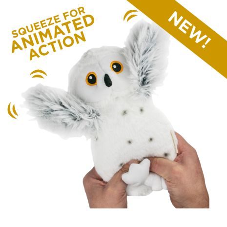 Animated Snow Owl Pet Dog Toy - Mellow Monkey