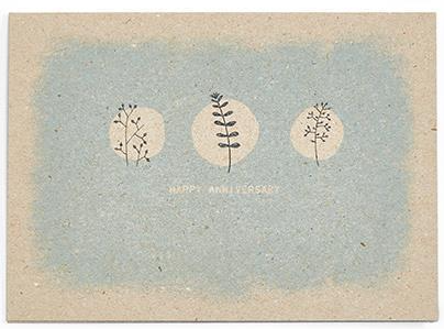 Happy Anniversary - Recycled Paper Card - Mellow Monkey